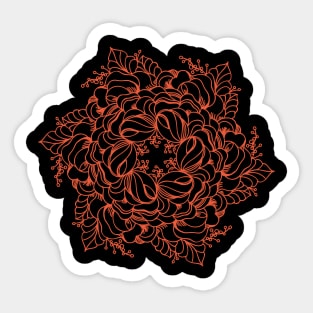 Mandala of Fire Sticker